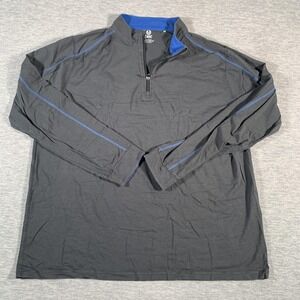 Tasc Performance Pullover Mens 2XL Bamboo Long Sleeve Quarter Zip Shirt Athletic